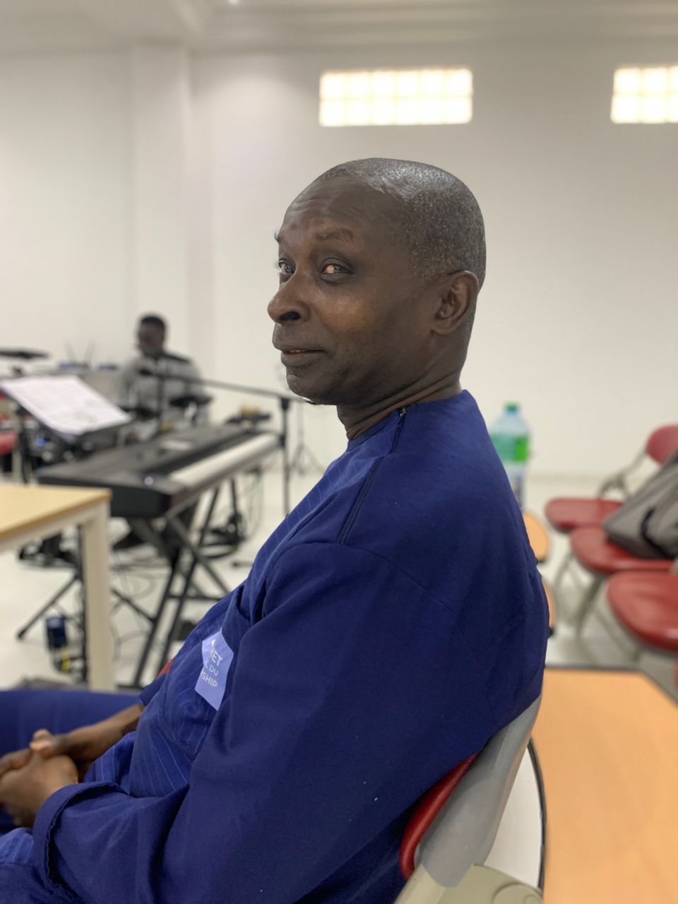 Étudiant pendant une session de cours